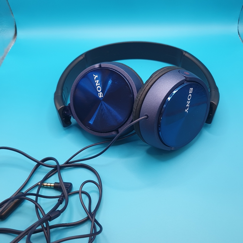 Sony Blue Over-Ear Headphones